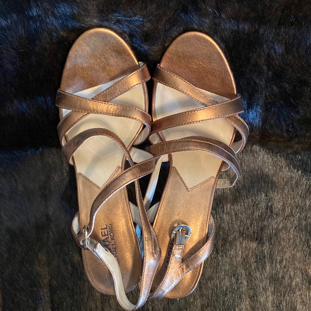 Michael Kors copper heels size 9